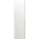 Standard white knitted elastic with a wide range of usages. 
